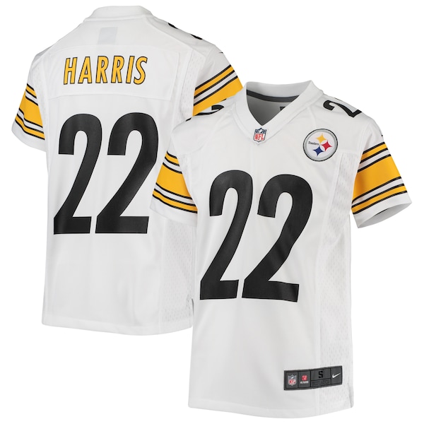 Najee Harris Pittsburgh Steelers Nike Youth Game Jersey - White/Black