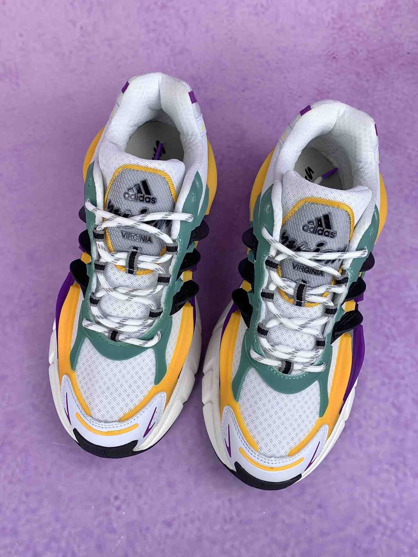 Pharrell Williams x adidas Adistar Jellyfish Yellow Green Purple Shoes