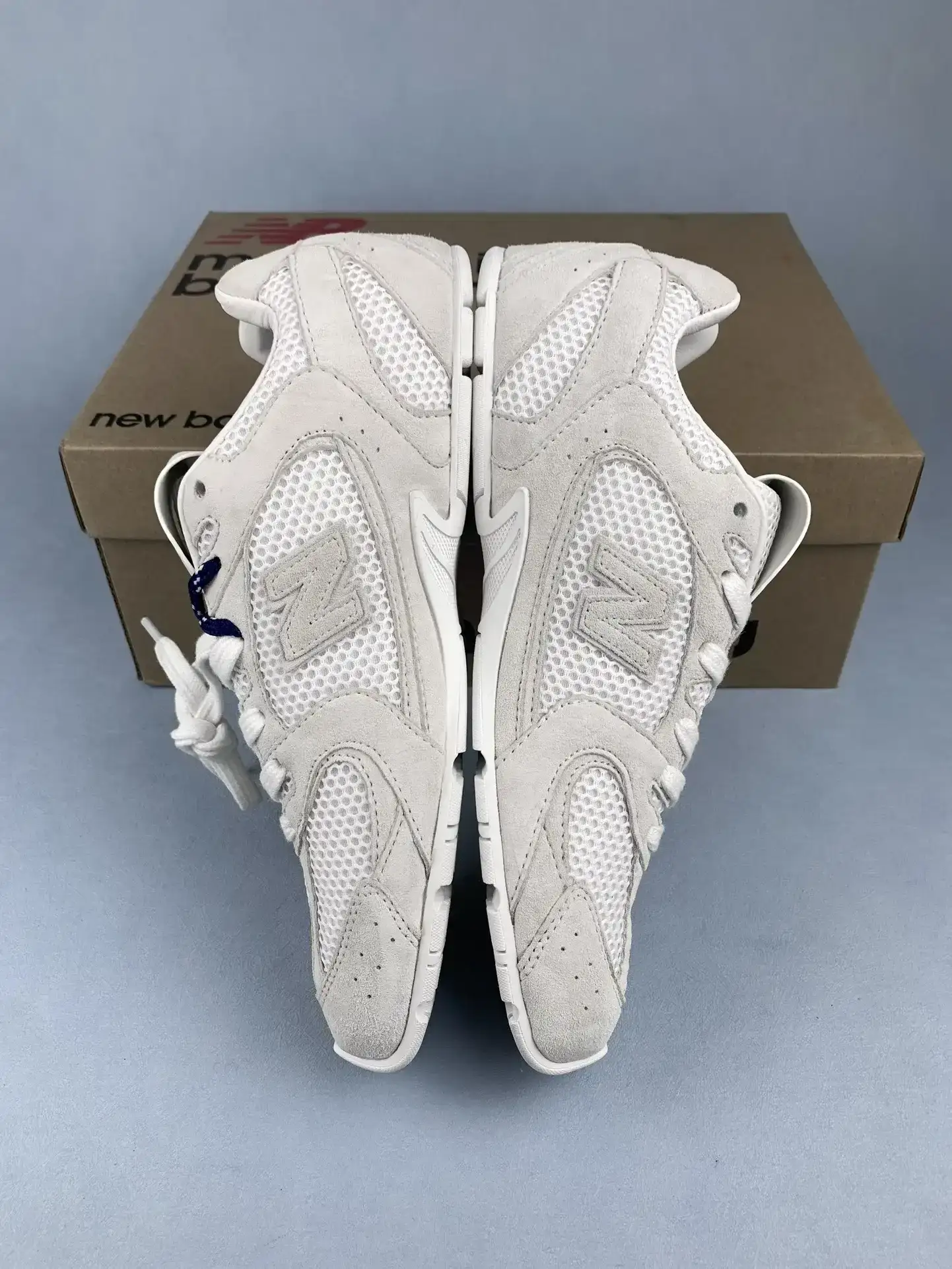 New Balance X Miu Miu 530 suede and mesh sneakers product photo from LabelPicks