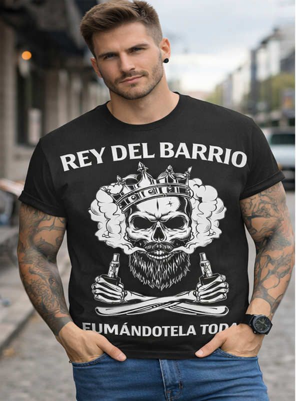 Remera “Rey del Barrio” – Calle y Calavera