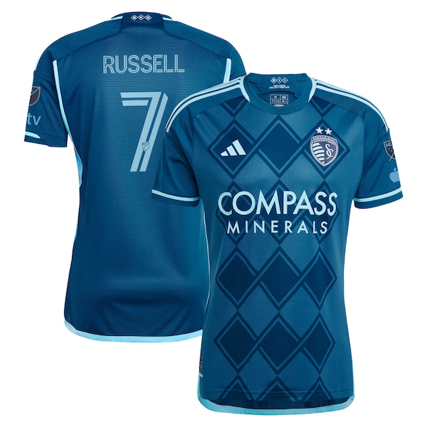 Johnny Russell Sporting Kansas City adidas 2024 Diamonds Our Forever Authentic Player Jersey – Navy