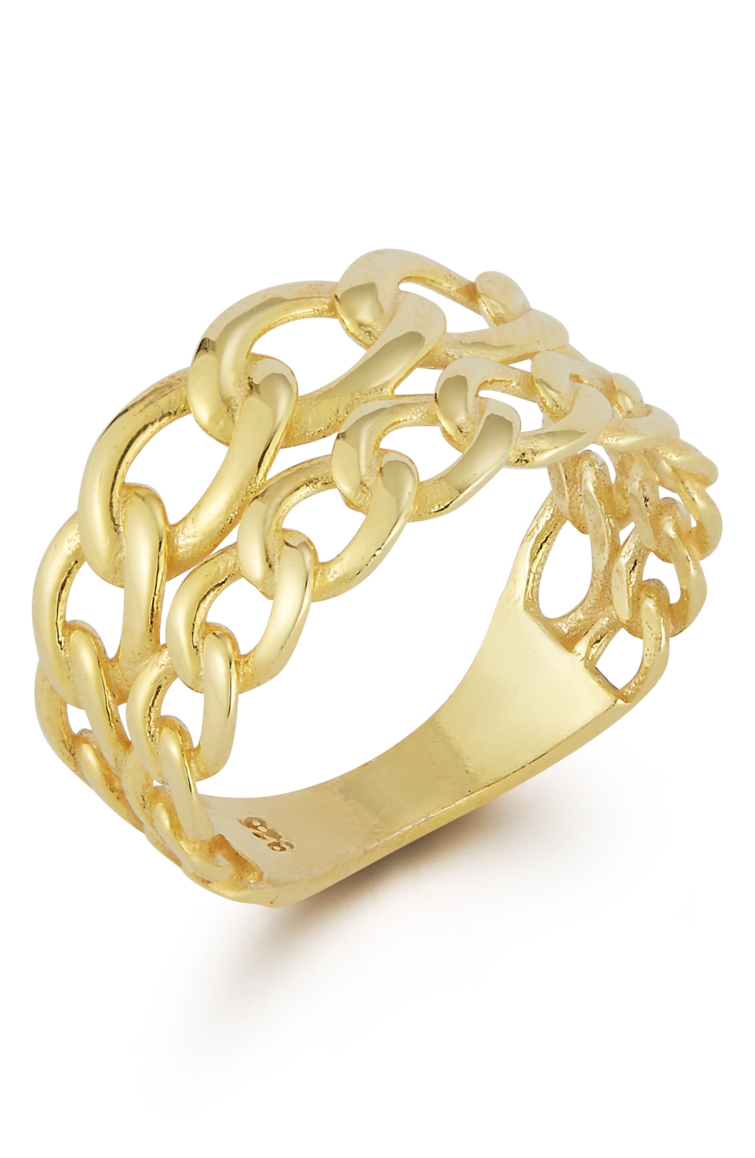 SPHERA MILANO Chain Link Band Ring