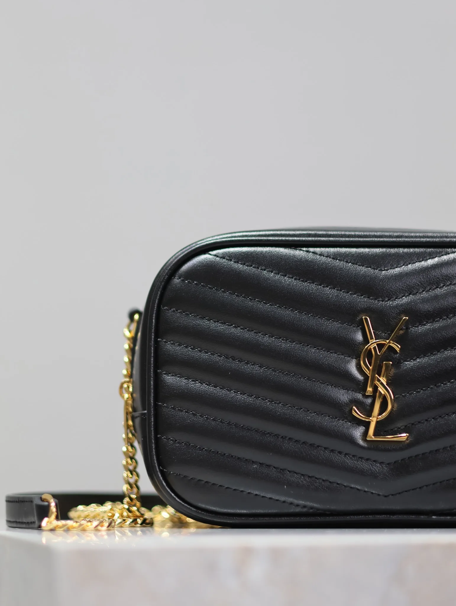 Saint Laurent Black Calfskin Crossbody Bag product photo from LabelPicks