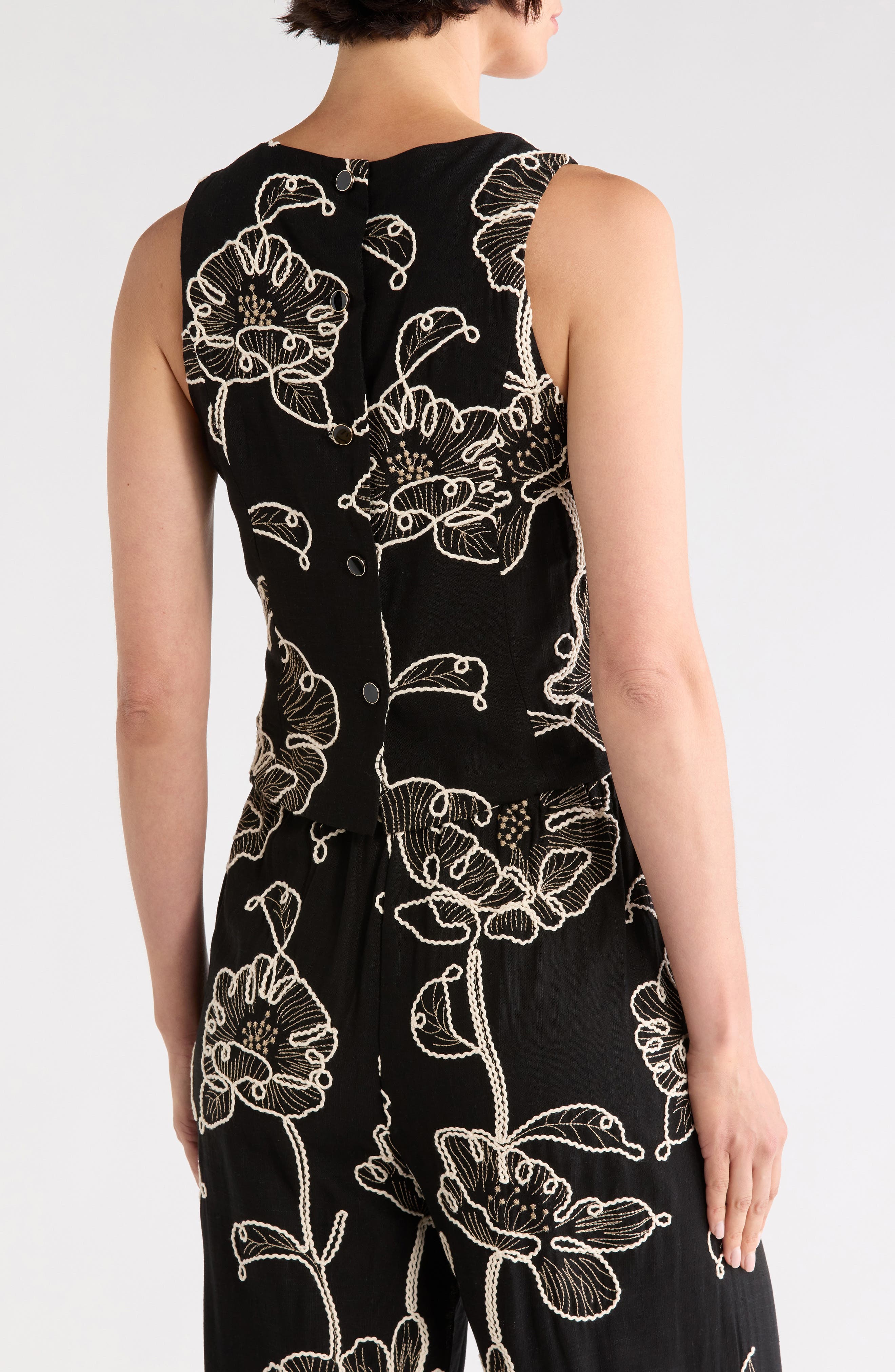 JASON WU Sleeveless Embroidered Top