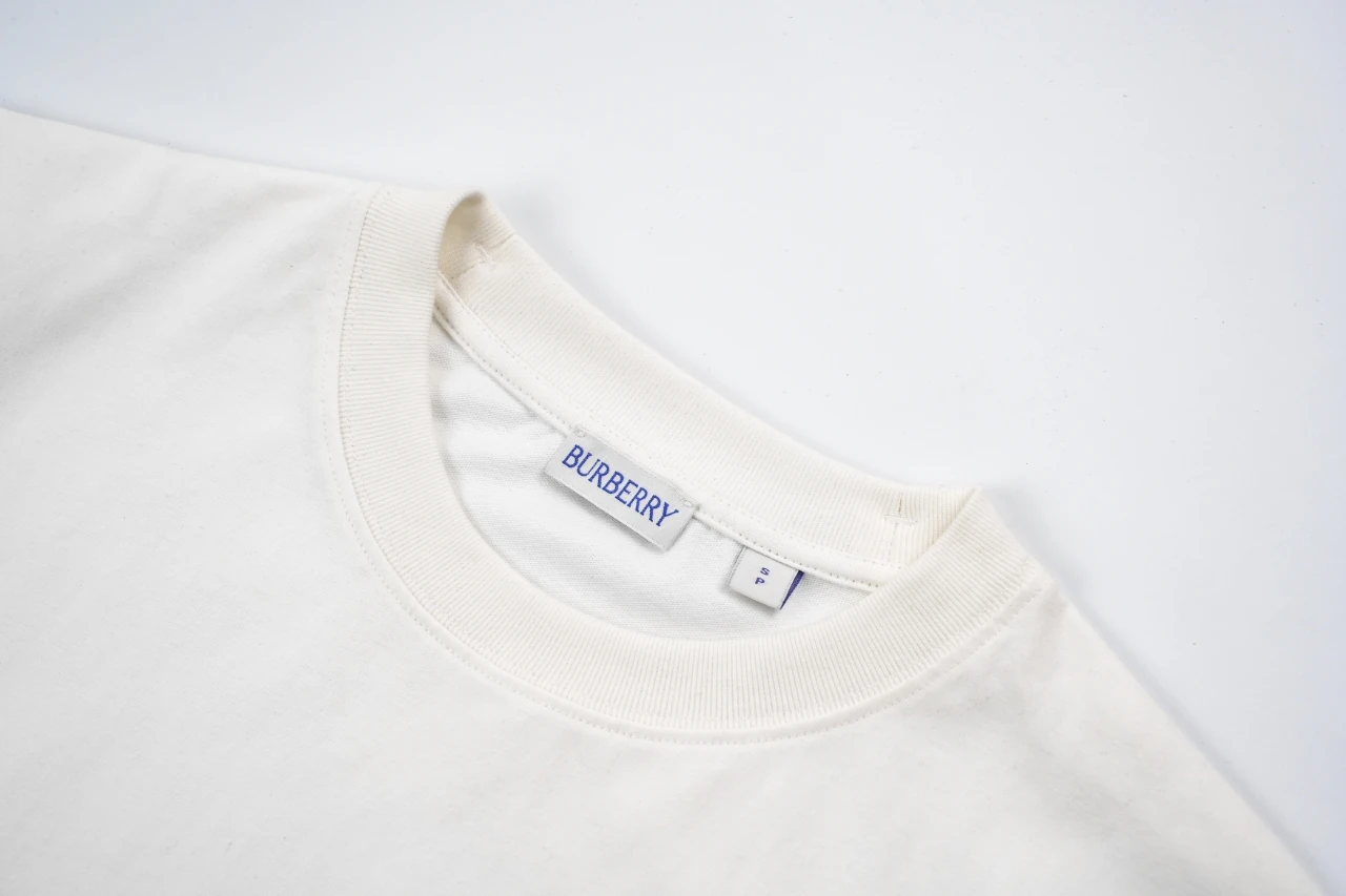 Burberry White Check Equestrian Knight Patch T-Shirt product photo from LabelPicks