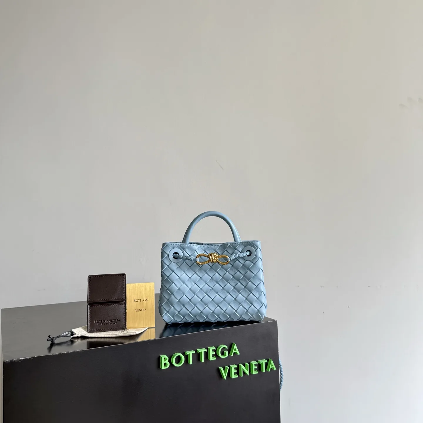 Bottega Veneta Andiamo Intrecciato Woven Leather Top Handle Bag product photo from LabelPicks