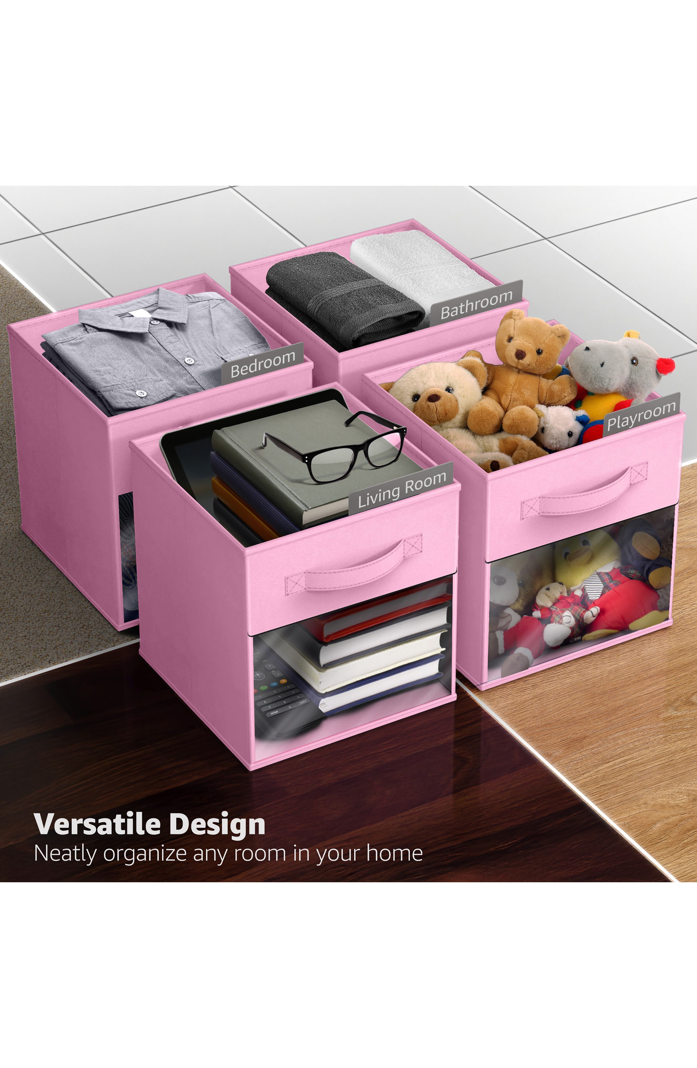 SORBUS Set of 6 Collapsible Storage Bins