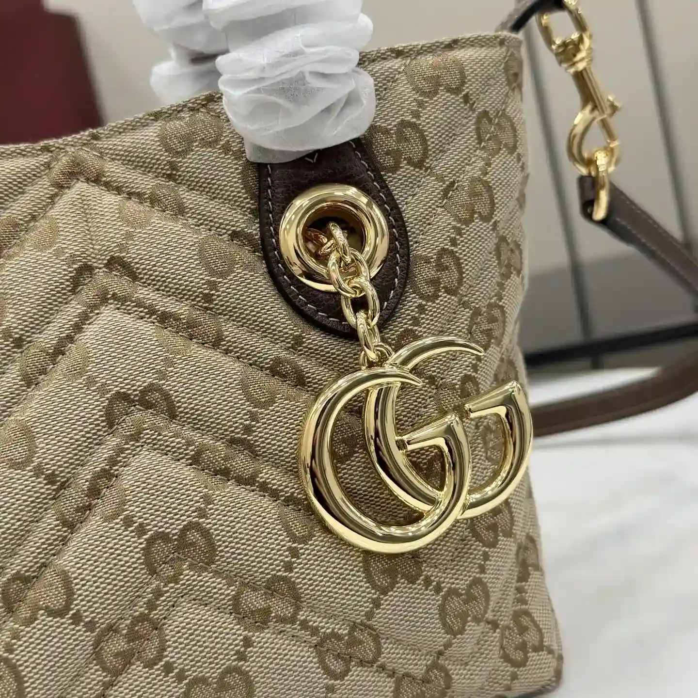 Gucci Generation Brown GG Supreme Canvas Tote Bag product photo from LabelPicks