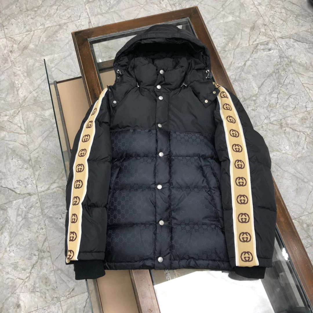 1224 New reflective ribbon down jacket