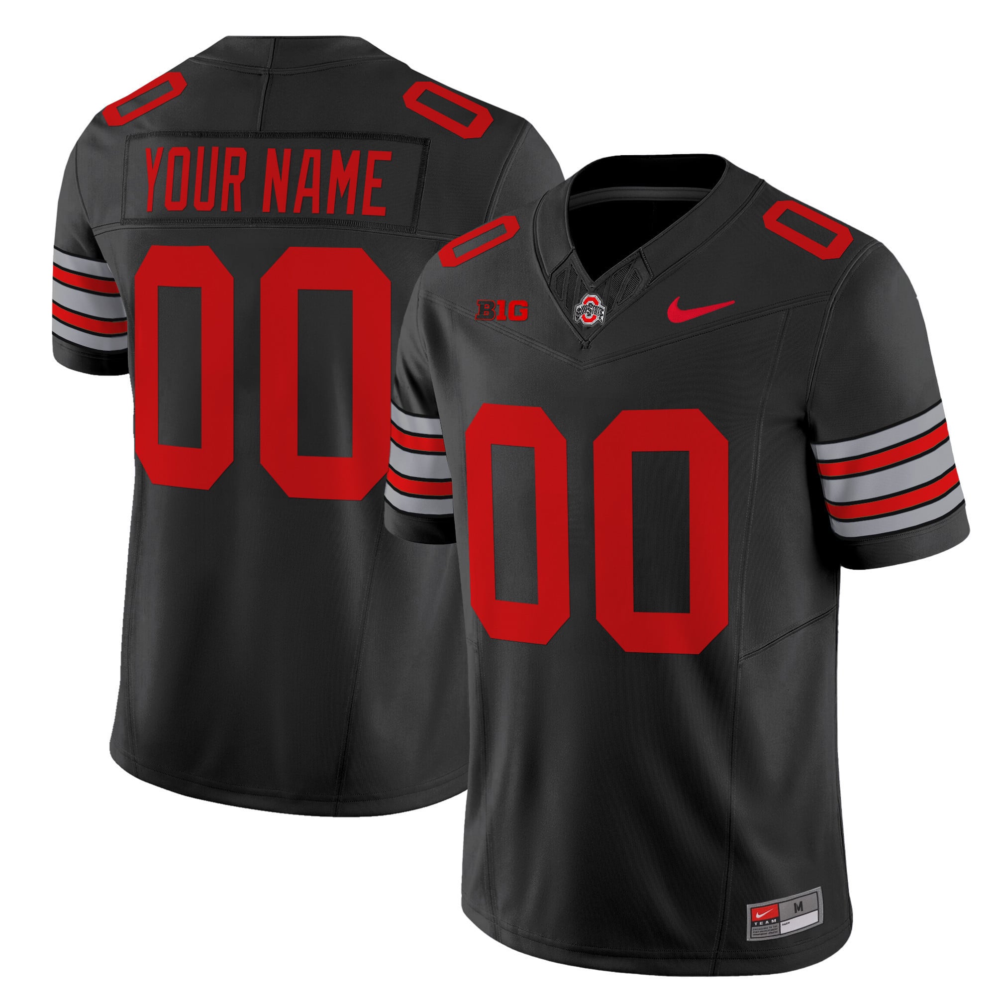 Ohio State Buckeyes Nike Custom Vapor Limited Jersey - Black