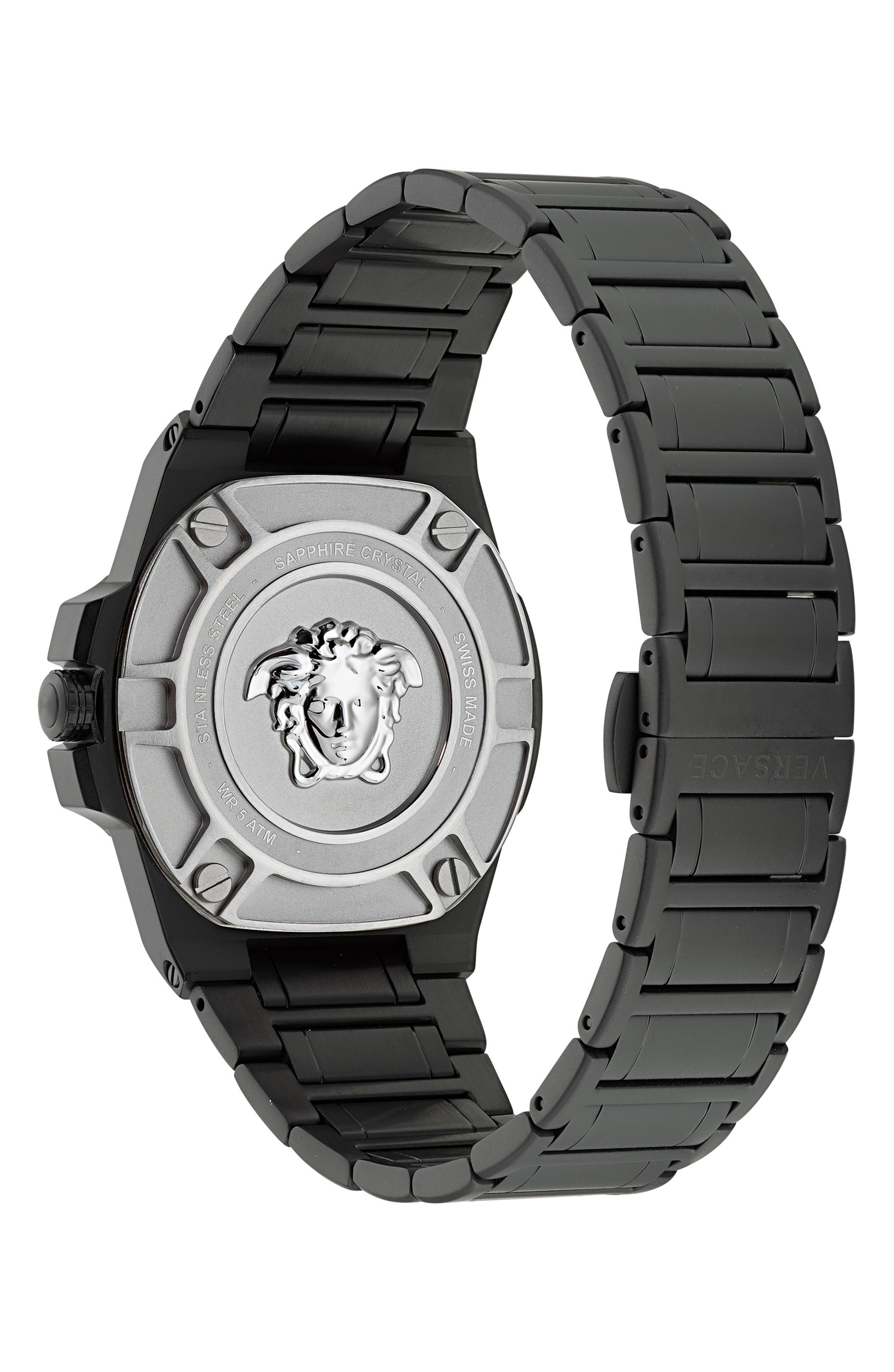 Versace Greca Reaction Bracelet Watch, 44mm