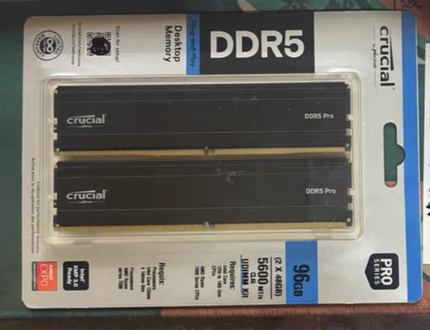 DDR5 RAM Crucial 64GBx2 / 48GBx2 DDR5 RAM 5600MHz for Desktop PC Brand New - GreshamTech