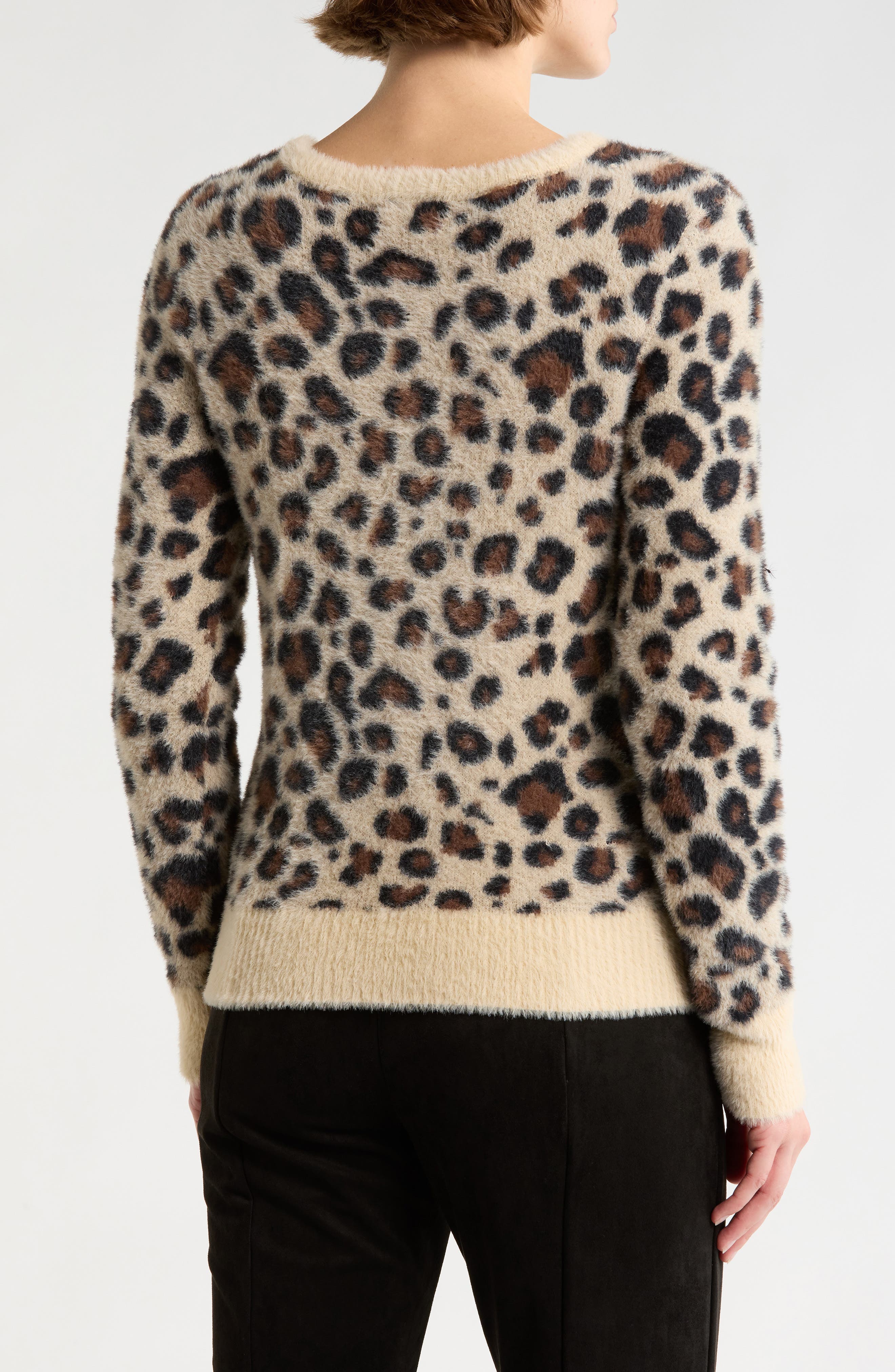 T Tahari Bateau Neck Jacquard Sweater