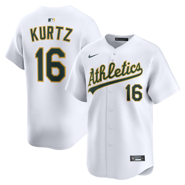 Nick Kurtz Athletics Nike Home Limited Player Jersey - White