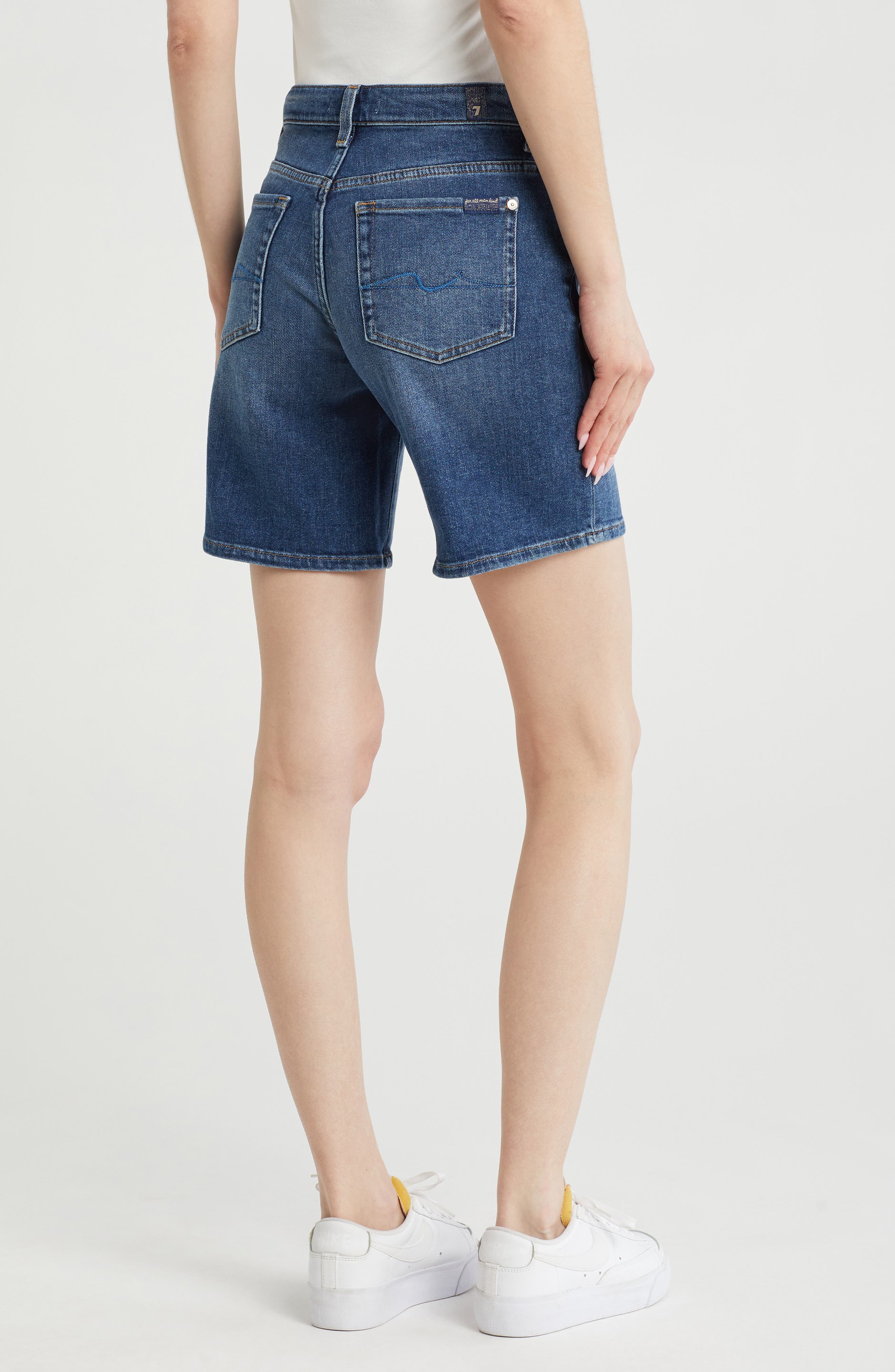 7 For All Mankind Denim Boy Shorts