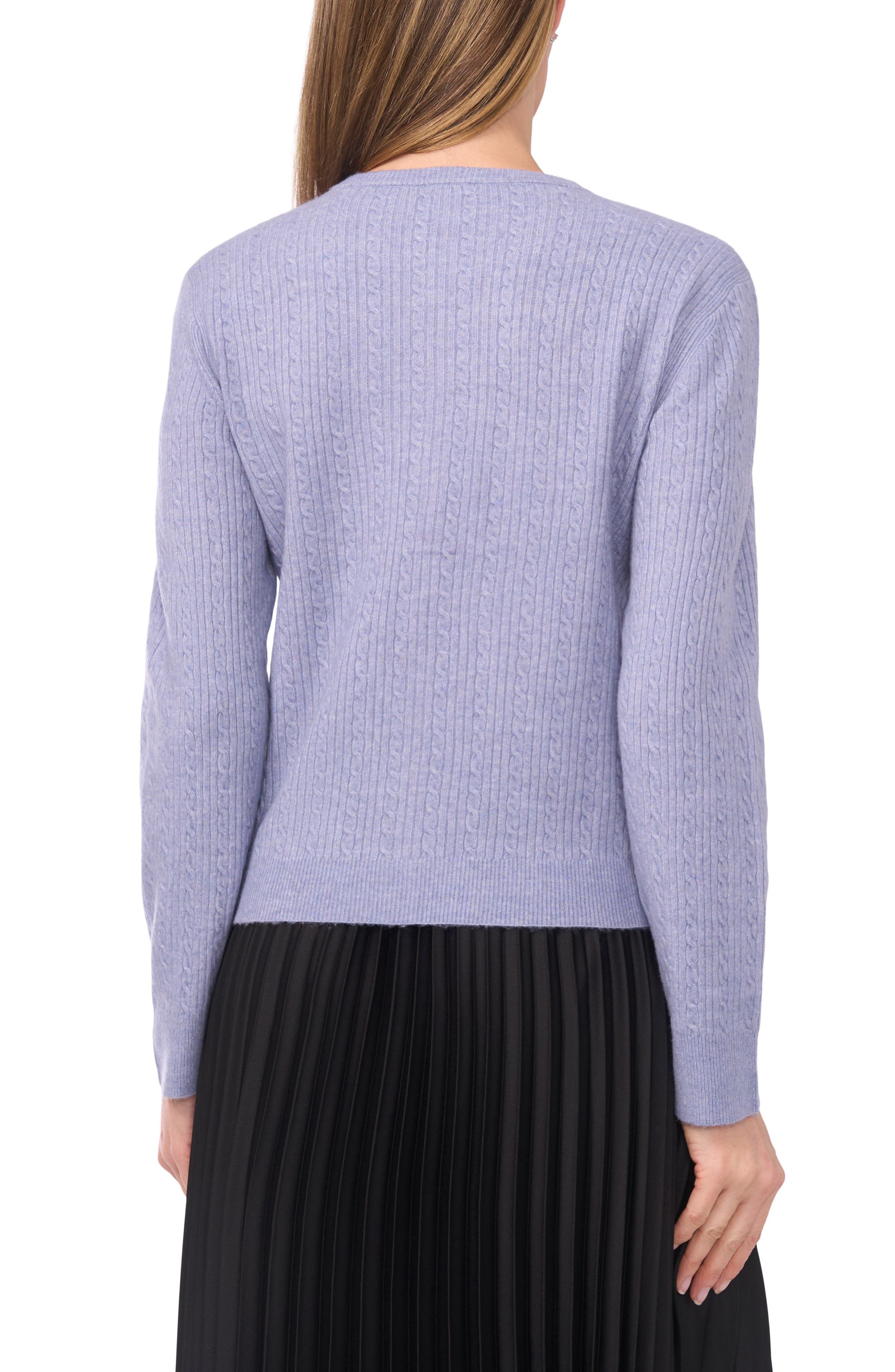 Halogen® Cable Stitch Cardigan