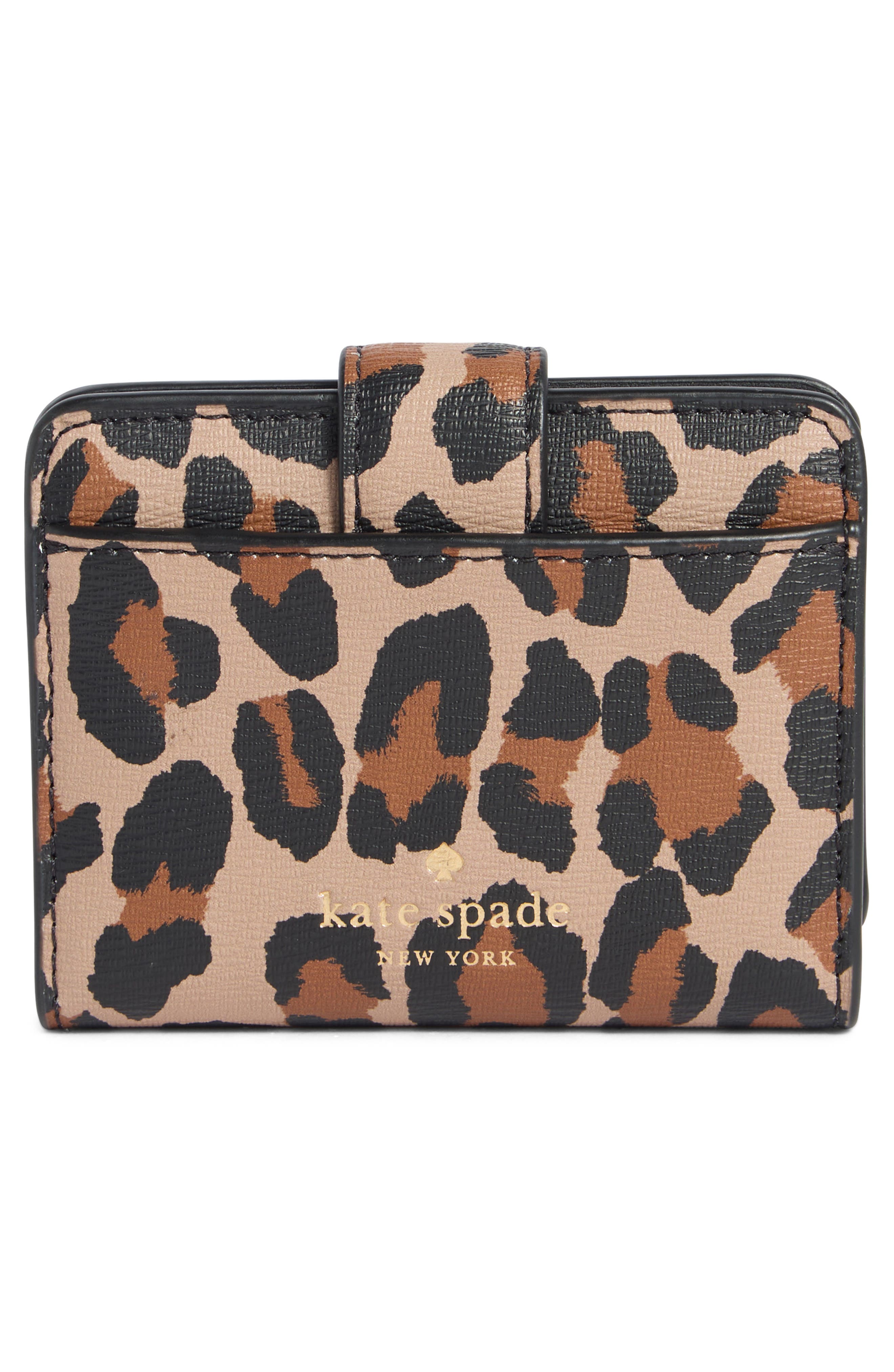 Kate Spade New York phoebe spotted leopard wallet