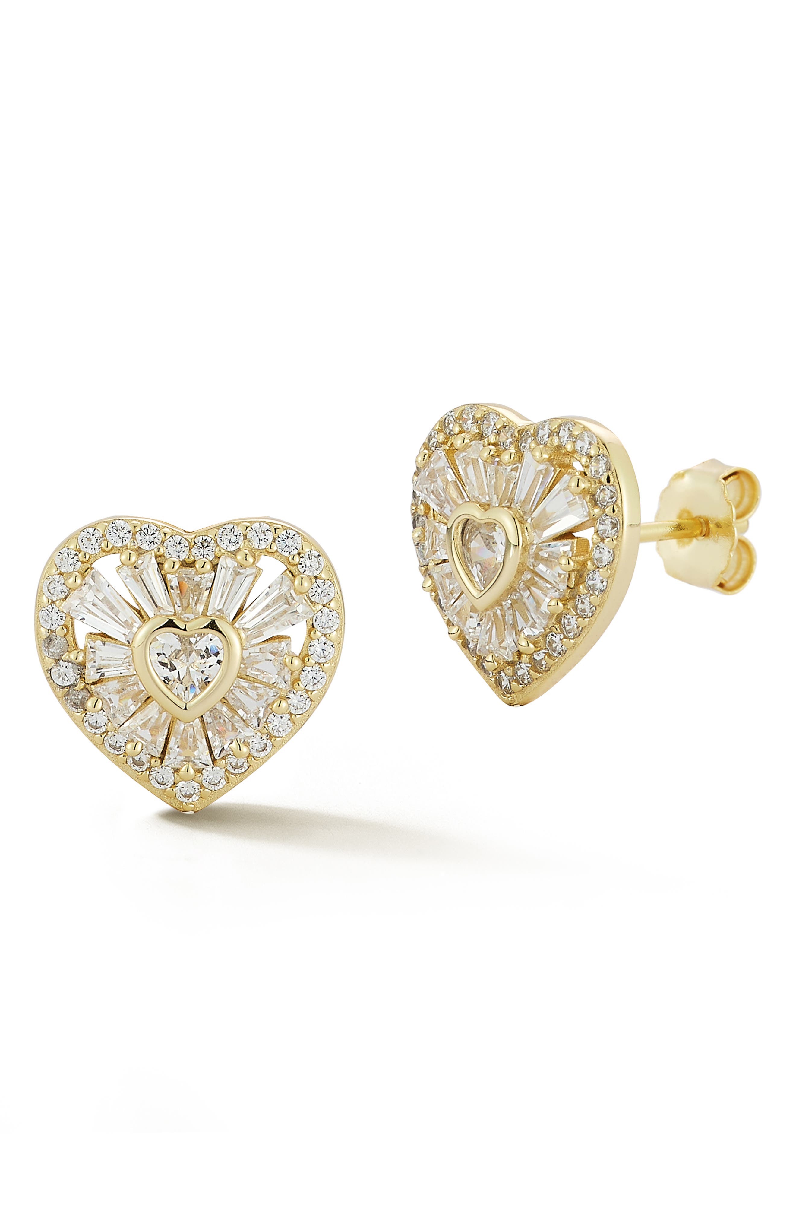 GLAZE JEWELRY Heart Stud Earrings