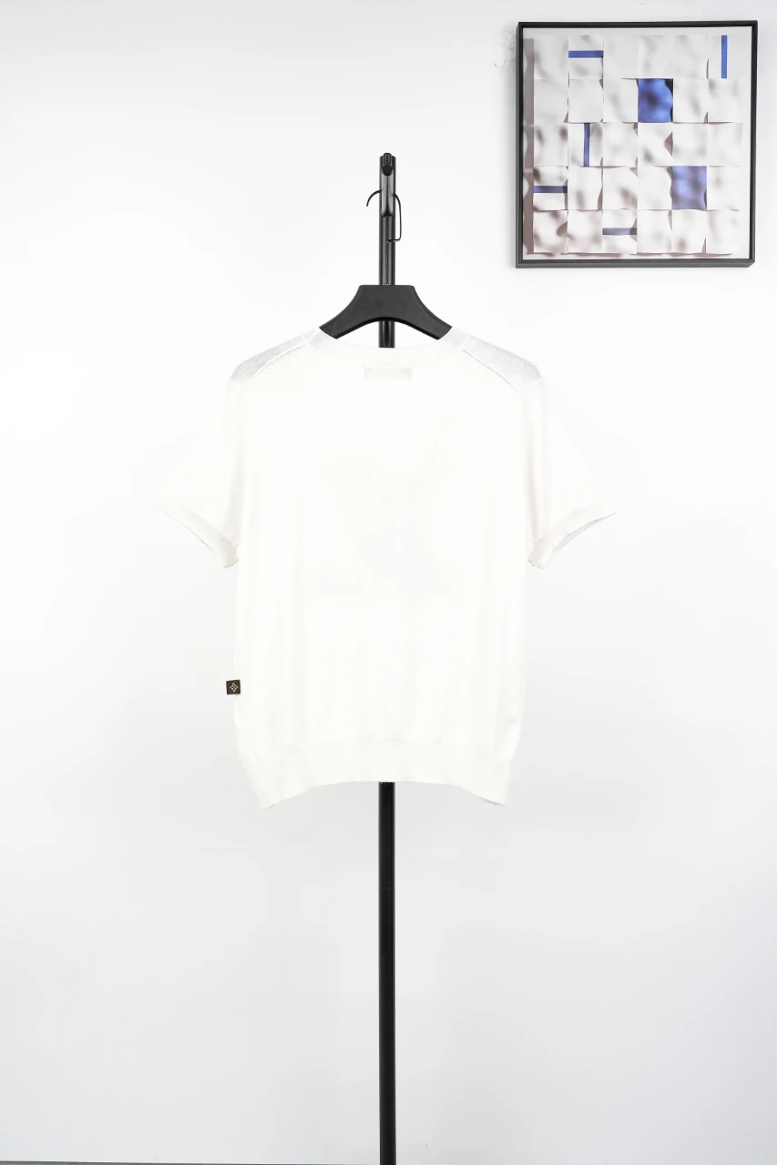 Louis Vuitton White Rope Monogram Letter Jacquard T-Shirt product photo from LabelPicks