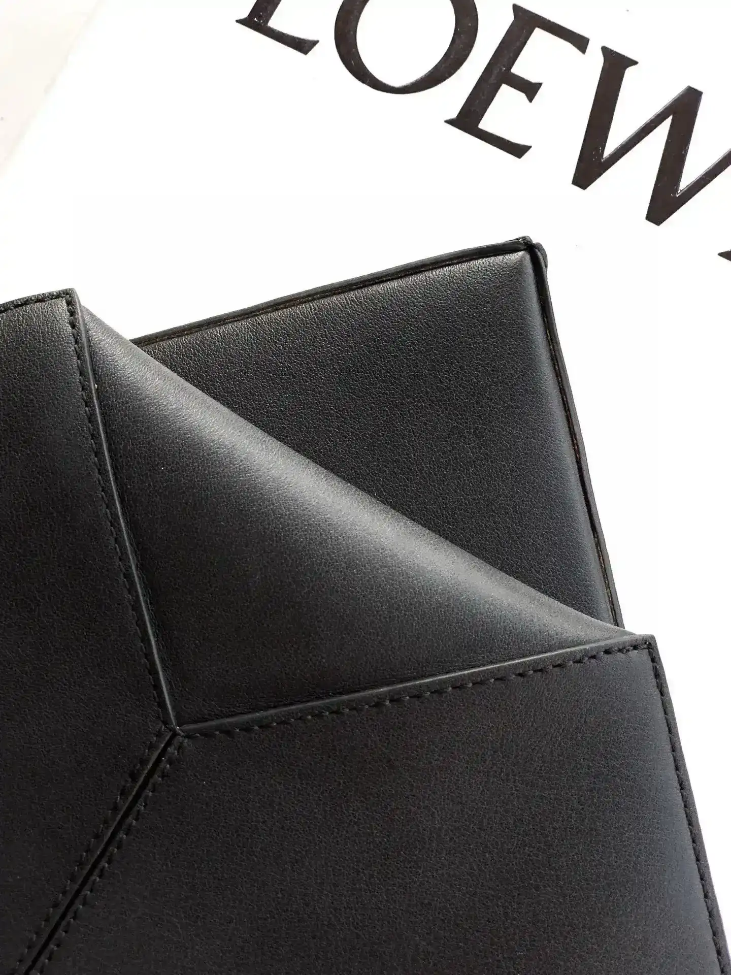 Loewe Puzzle Burgundy Calfskin Tote Bag product photo from LabelPicks