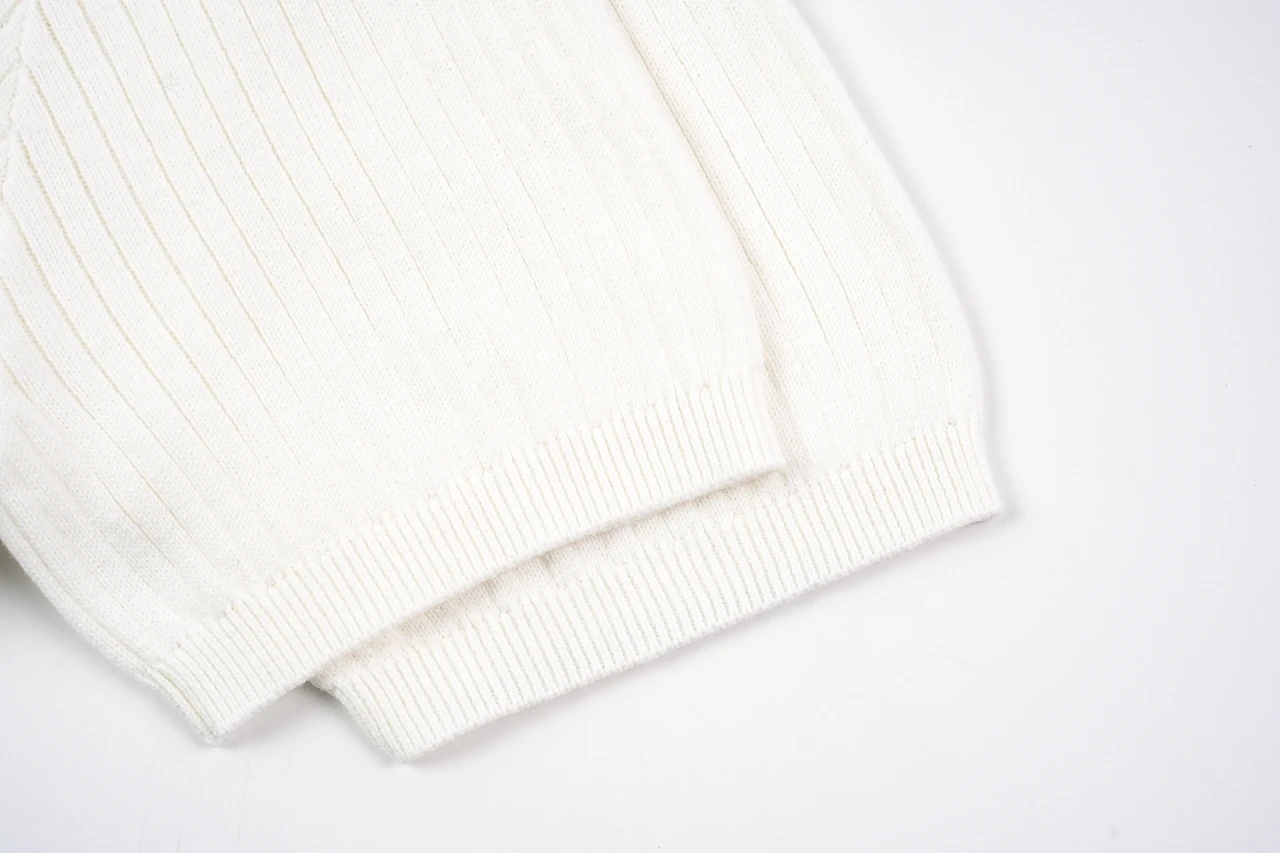Ralph Lauren White Ribbed Pony Embroidered Knit Polo Shirt product photo from LabelPicks