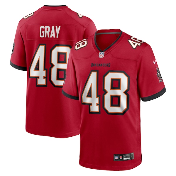 JT Gray Tampa Bay Buccaneers Nike Team Game Jersey -  Red