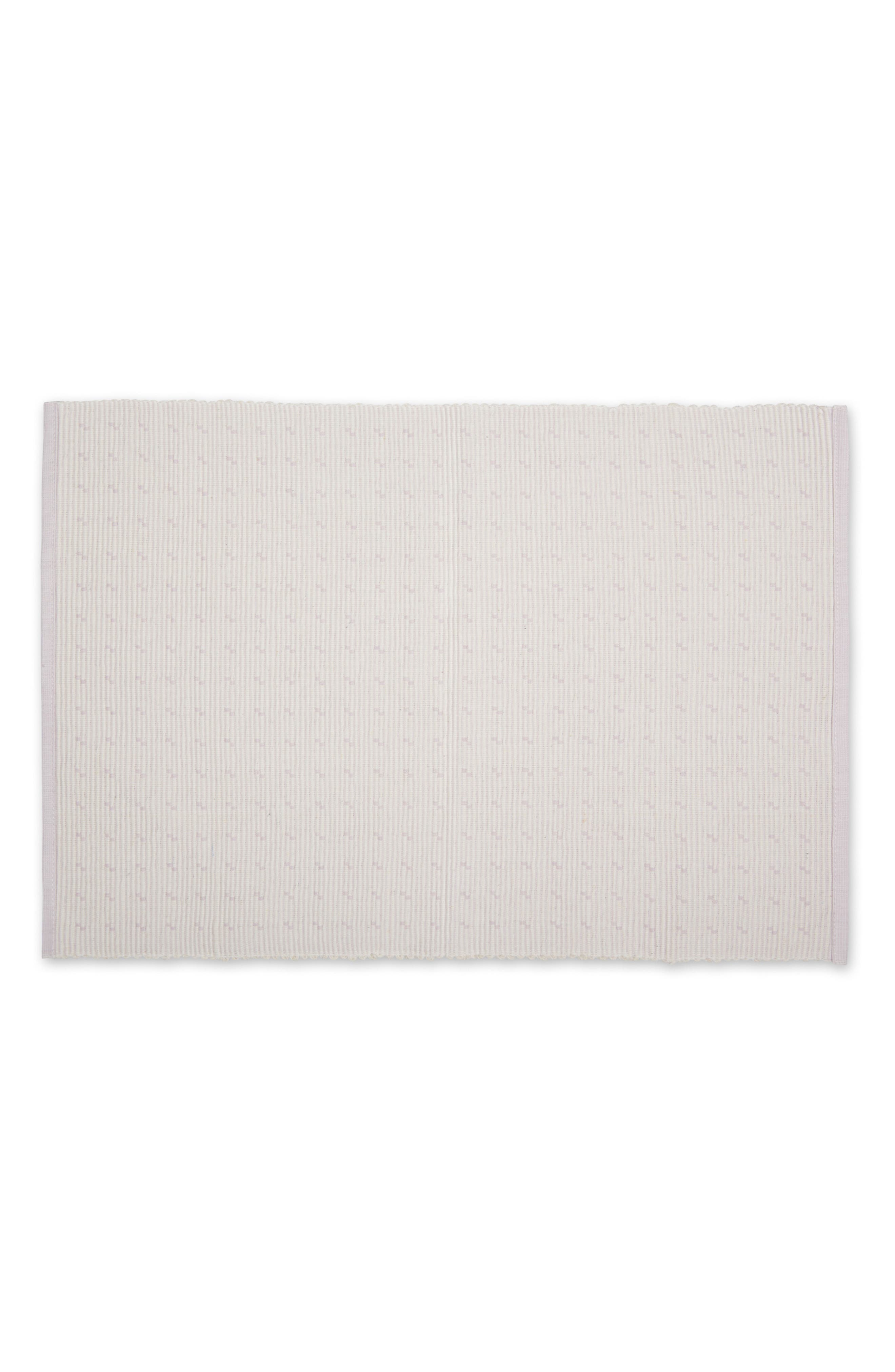 Design Imports Lavender Fog Dobby Dot Rib Set of 4 Placemats