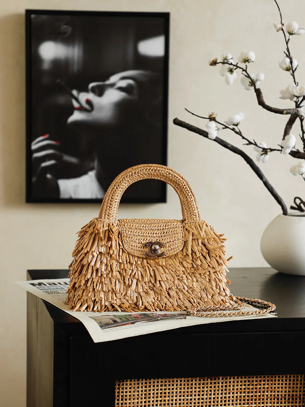 Chanel Woven Leather Top Handle Bag product photo from LabelPicks