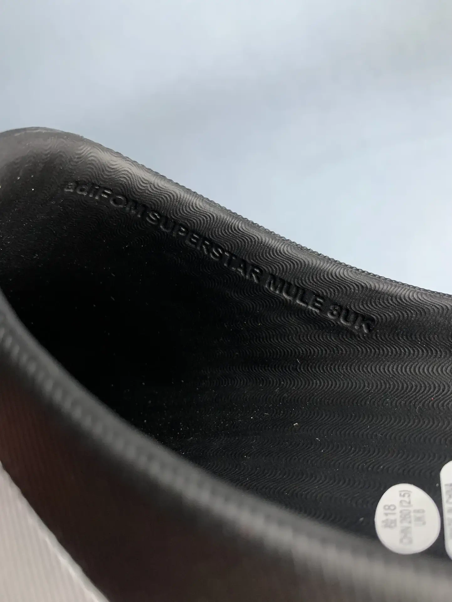 adidas Adifom Superstar Mule Black White Shoes product photo from LabelPicks