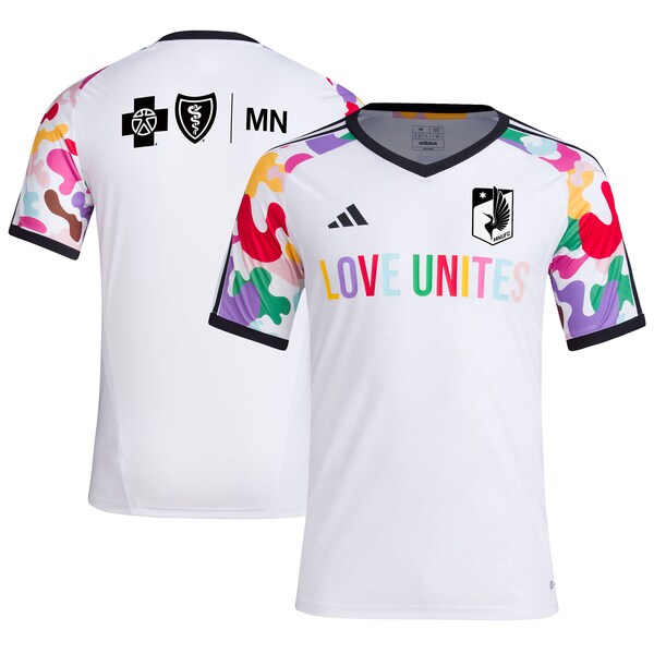 Minnesota United FC adidas 2024 Pride Pre-Match Top - White