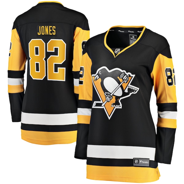 Caleb Jones Pittsburgh Penguins  Women's Home Breakaway Jersey - Black
