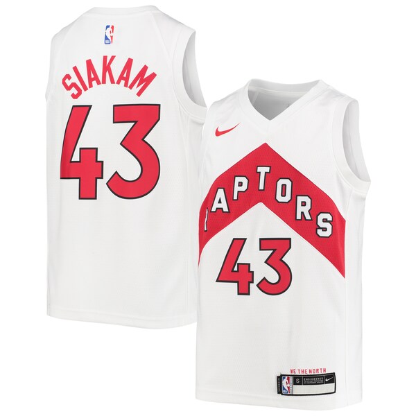 Pascal Siakam Toronto Raptors Nike Youth Swingman Jersey - Association Edition - White/Red