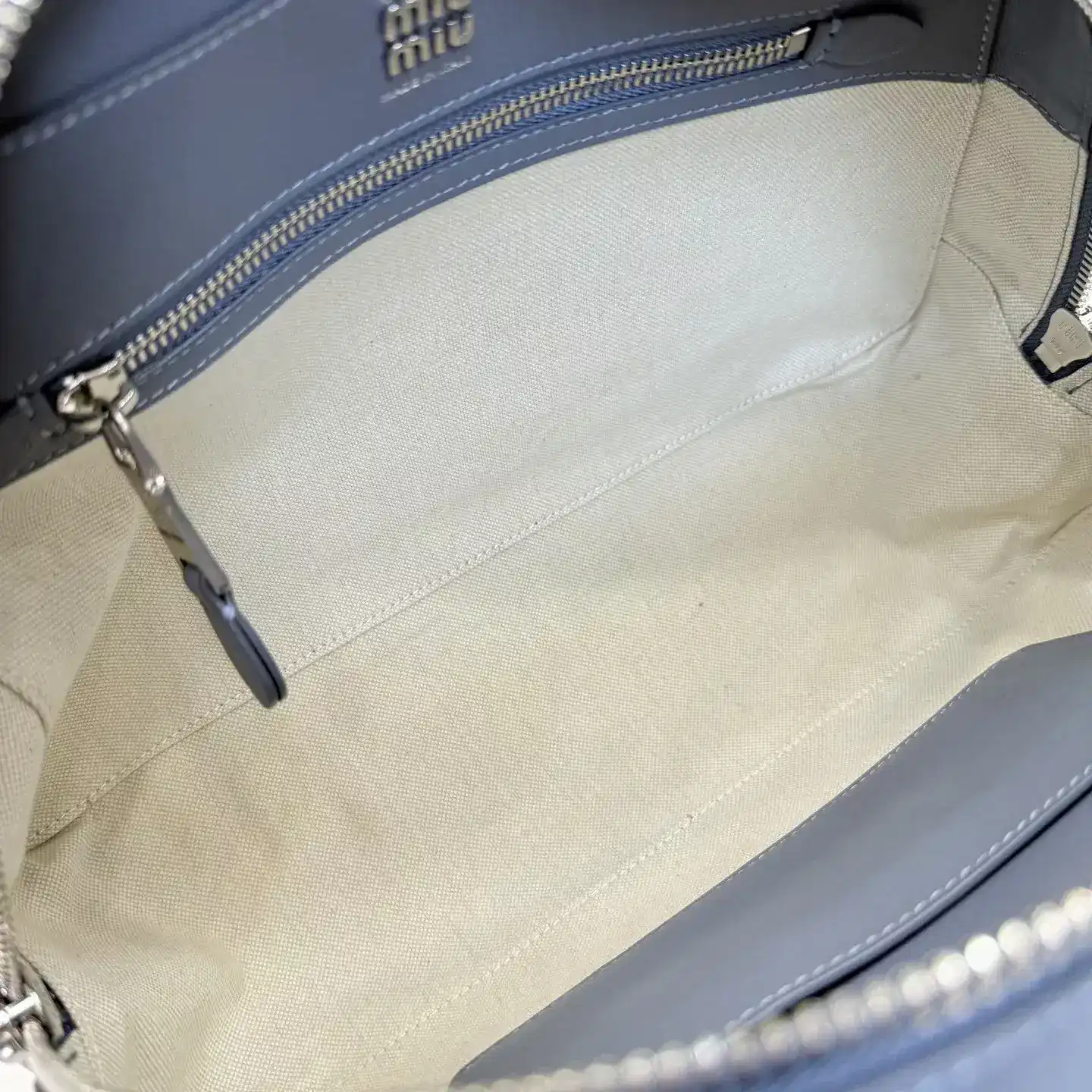 Miu Miu Vivant Blue Calfskin Top Handle Bag product photo from LabelPicks