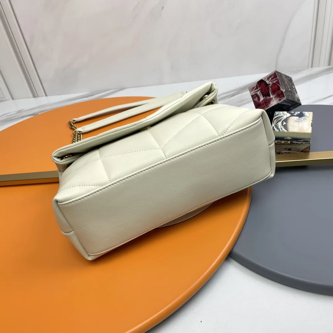 Saint Laurent White Loulou Quilted Leather Shoulder Bag product photo from LabelPicks