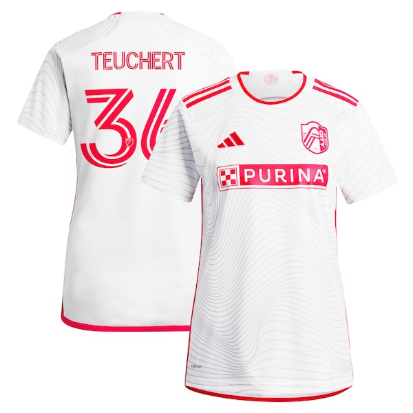 Cedric Teuchert St. Louis City SC adidas Women's 2024 The Confluence Kit Replica Player Jersey - White