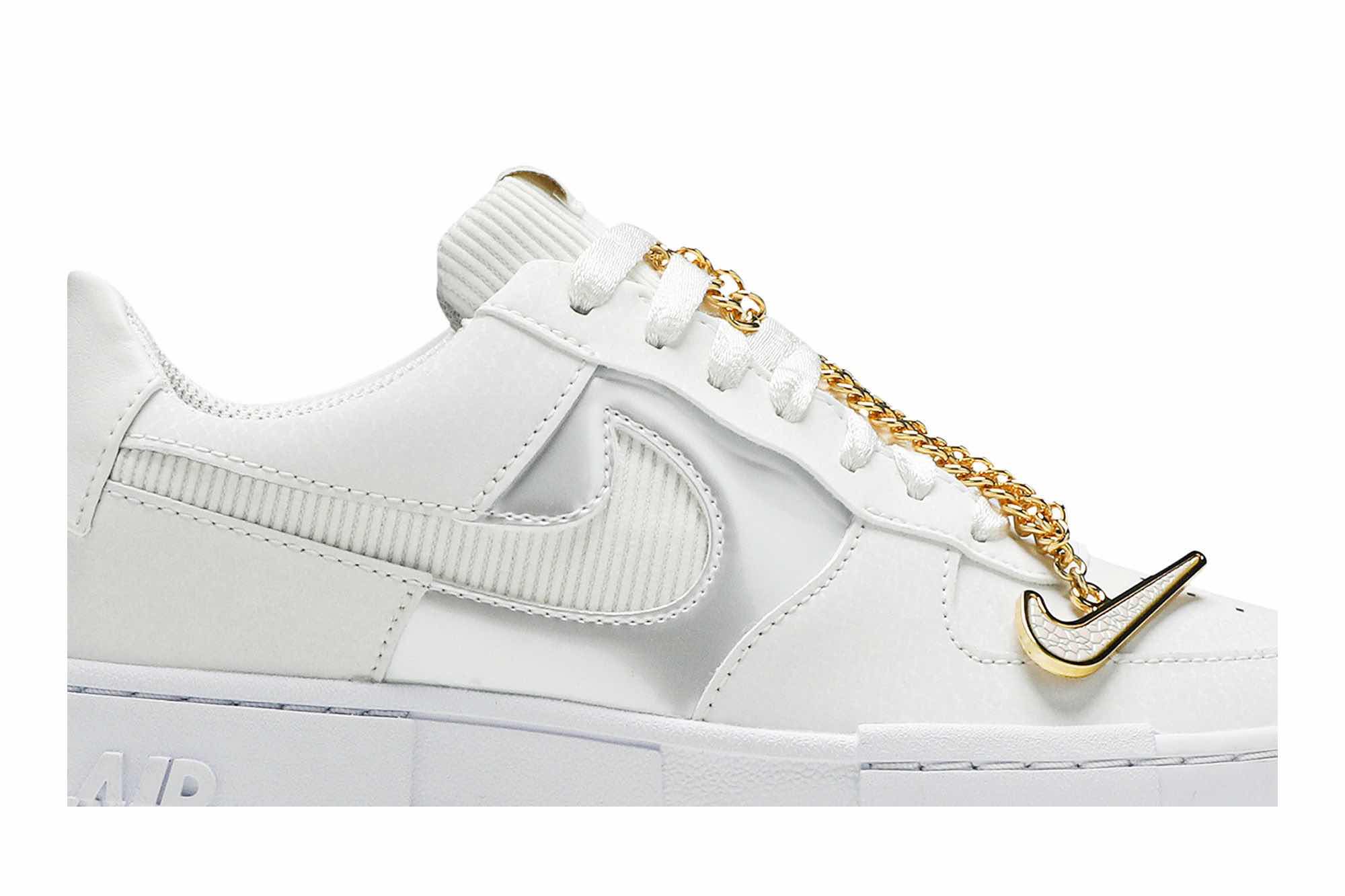 Nike Air Force 1 Pixel ‘White Gold Chain’ DC1160-100