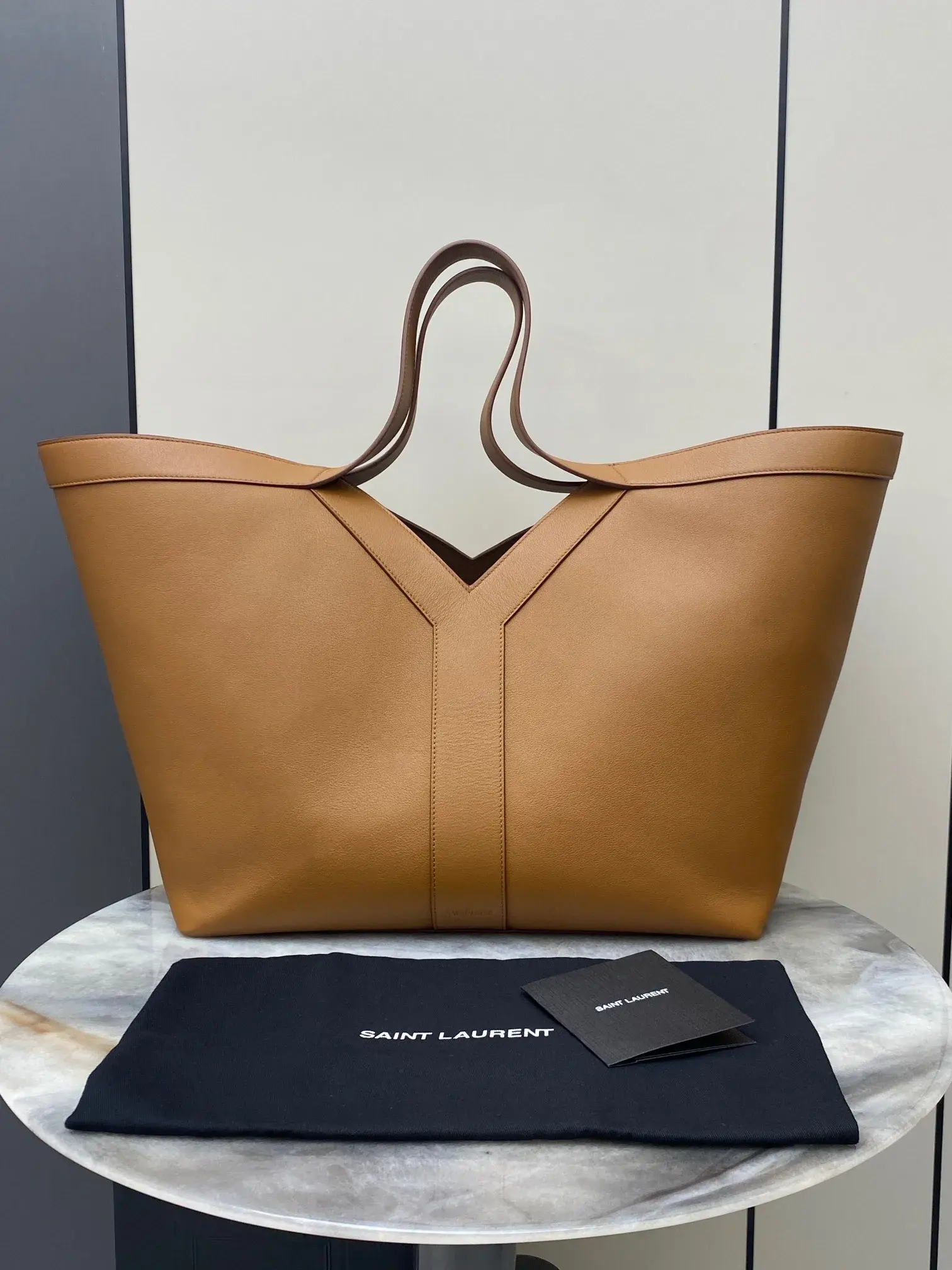 Saint Laurent Grained Leather Tote Bag product photo from LabelPicks