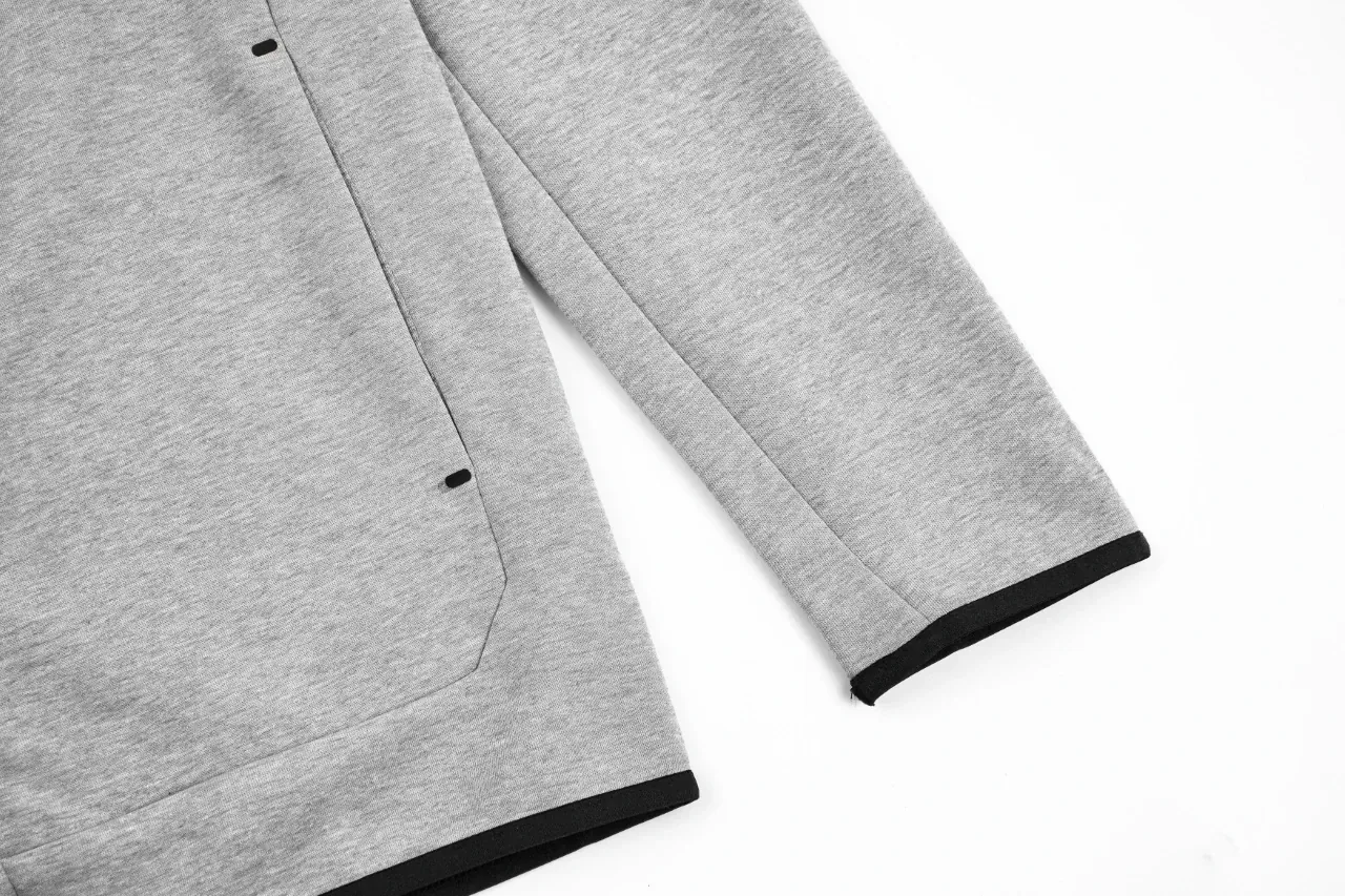 Nike Grey Tech Fleece Hooded Track Jacket product photo from LabelPicks