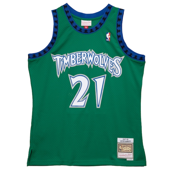 Kevin Garnett Minnesota Timberwolves 1997/98 Hardwood Classics Reload 2.0 Swingman Jersey - Green