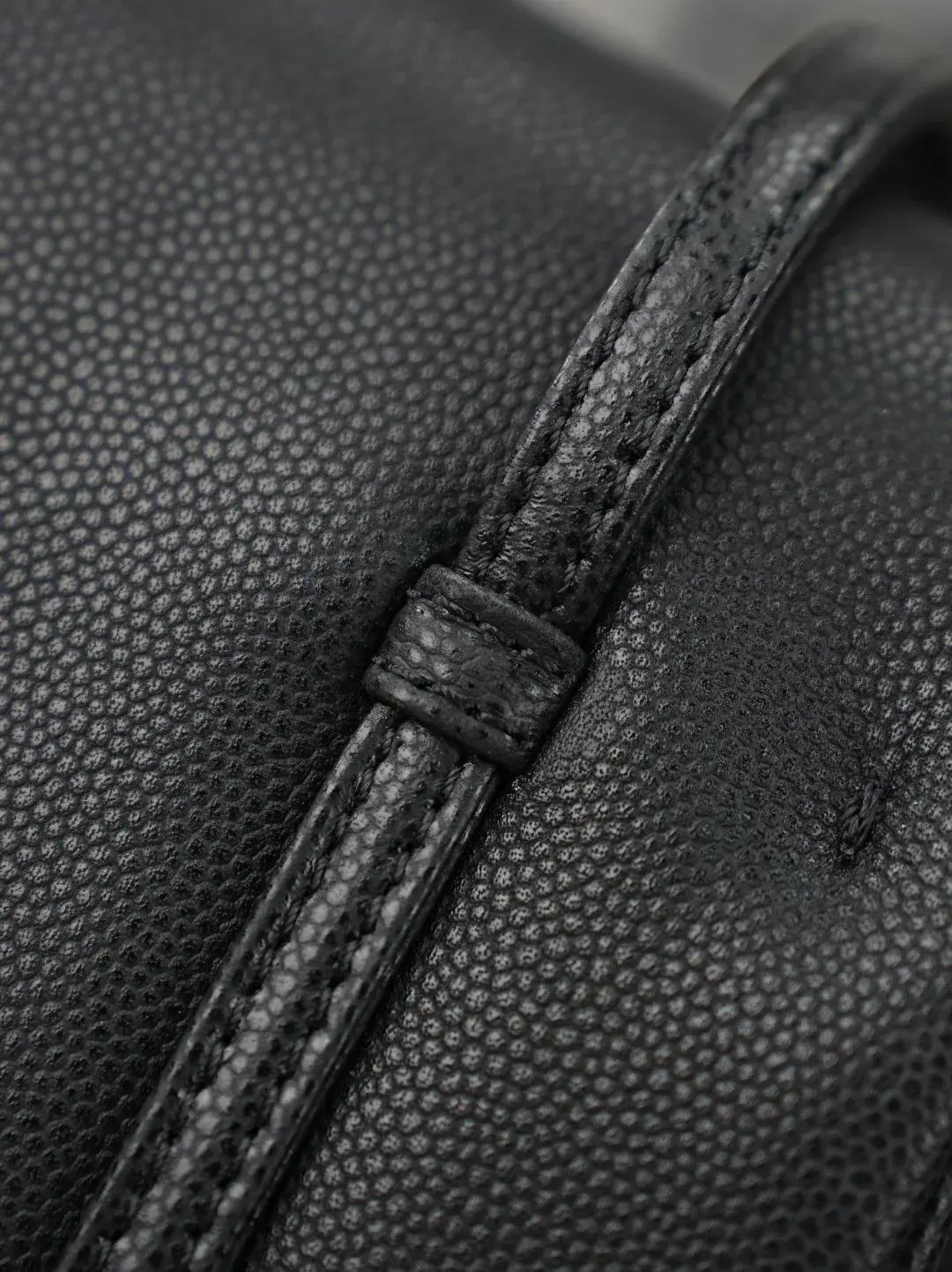 Chanel Black Grained Leather Shoulder Bag product photo from LabelPicks