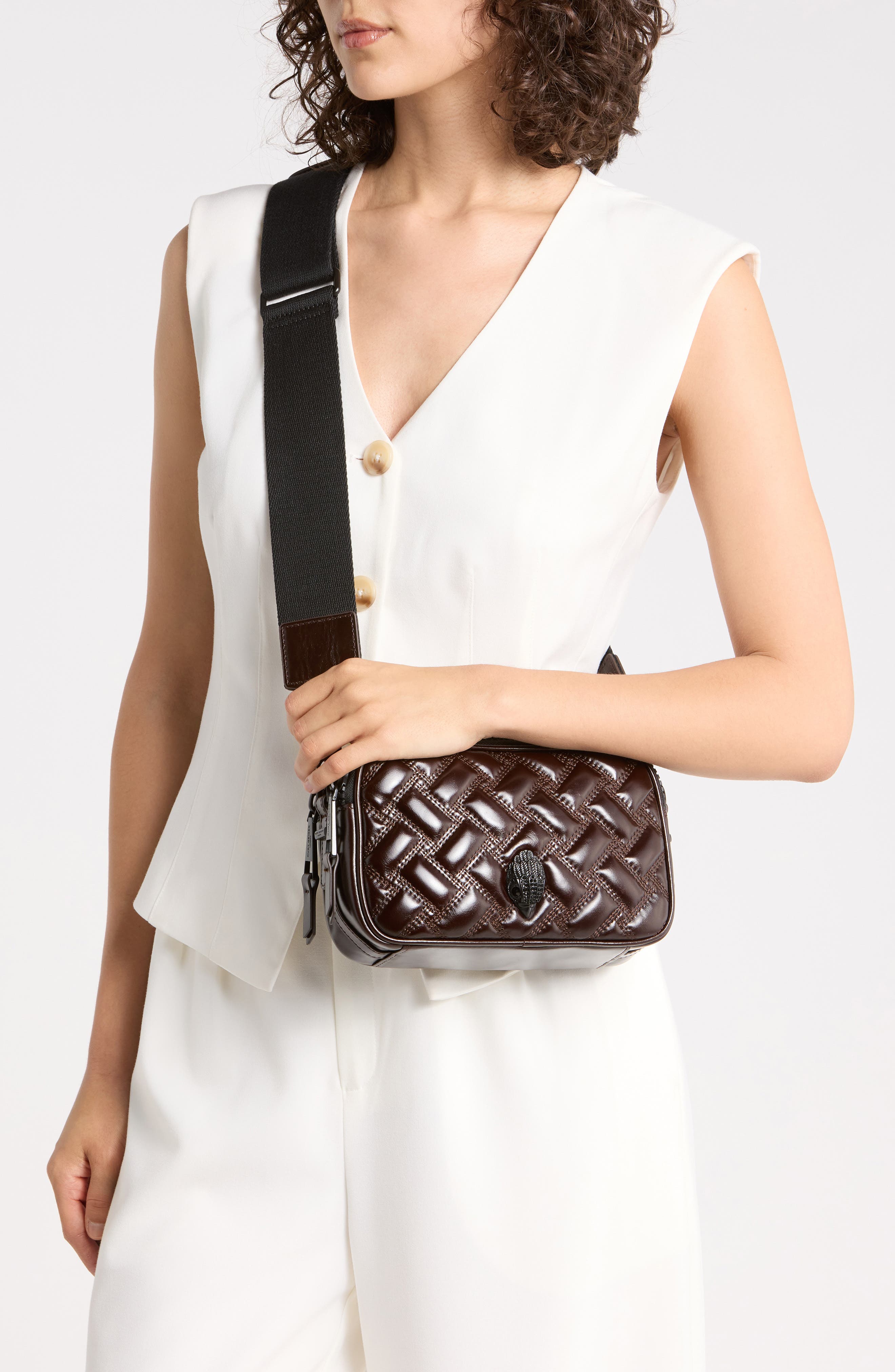 Kurt Geiger London Zip Kensington Camera Crossbody Bag
