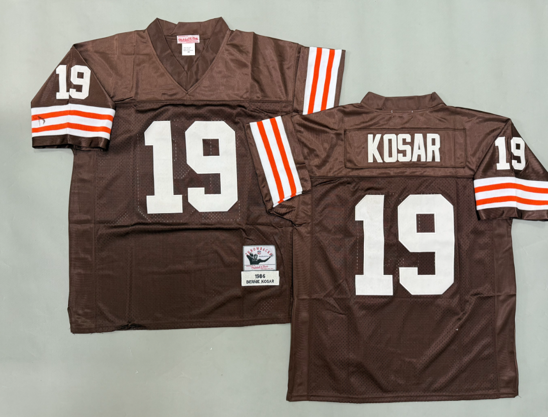 Bernie Kosar Cleveland Browns Authentic Throwback Retired Player Jersey