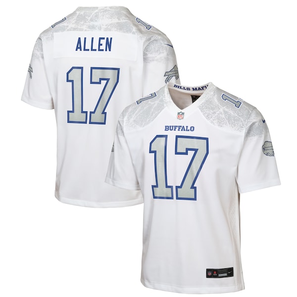 Josh Allen Buffalo Bills Nike Youth 2025 Rivalries Collection Game Jersey - White