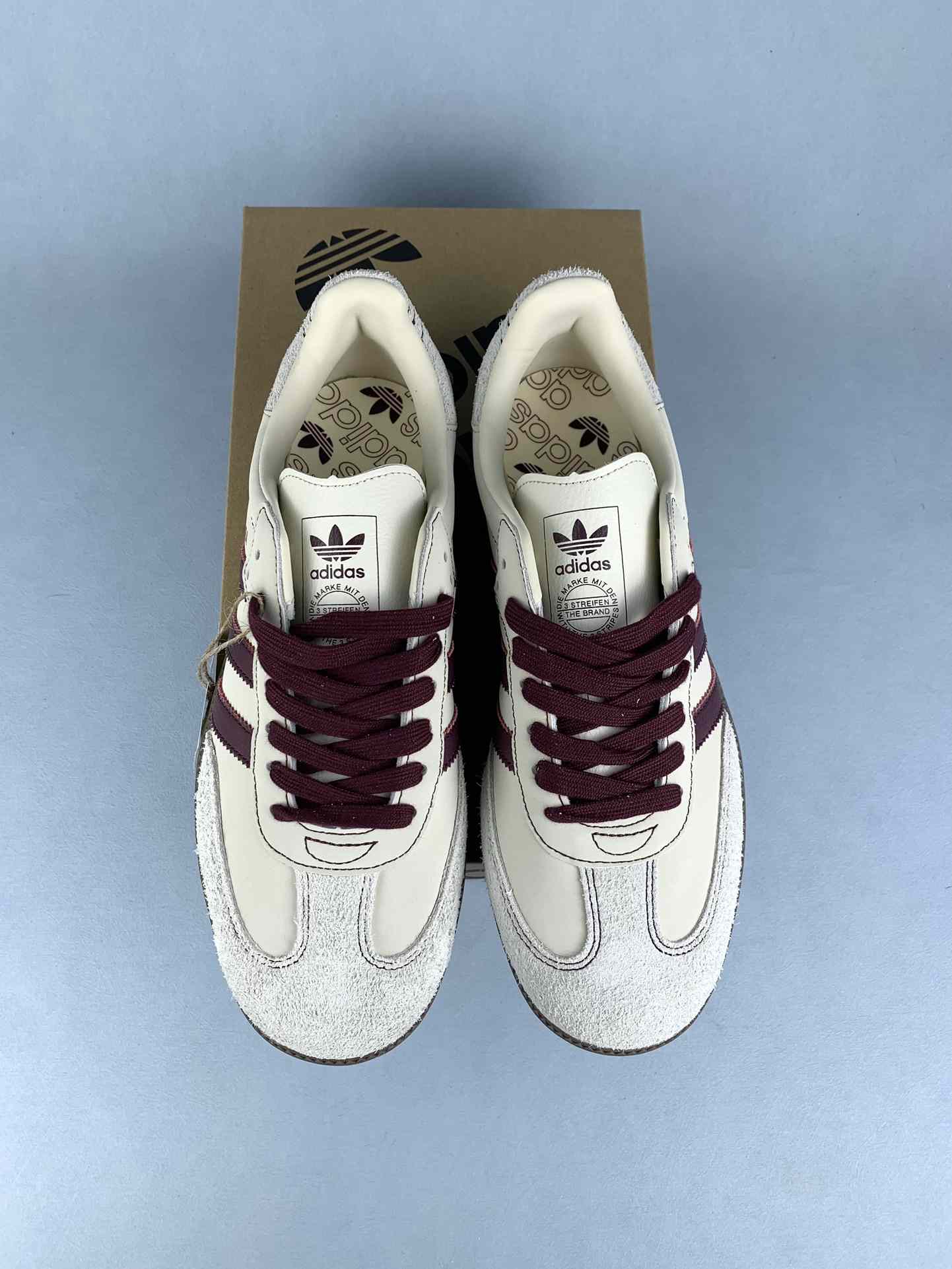 adidas Samba OG Beige Burgundy Shoes