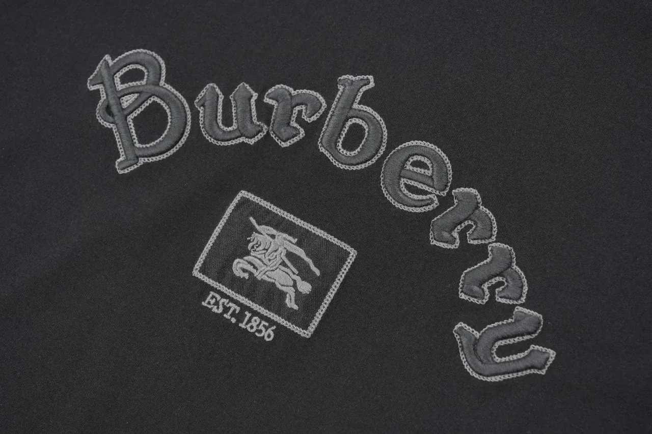 Burberry Black Arched Letter Equestrian Knight Print T-Shirt product photo from LabelPicks
