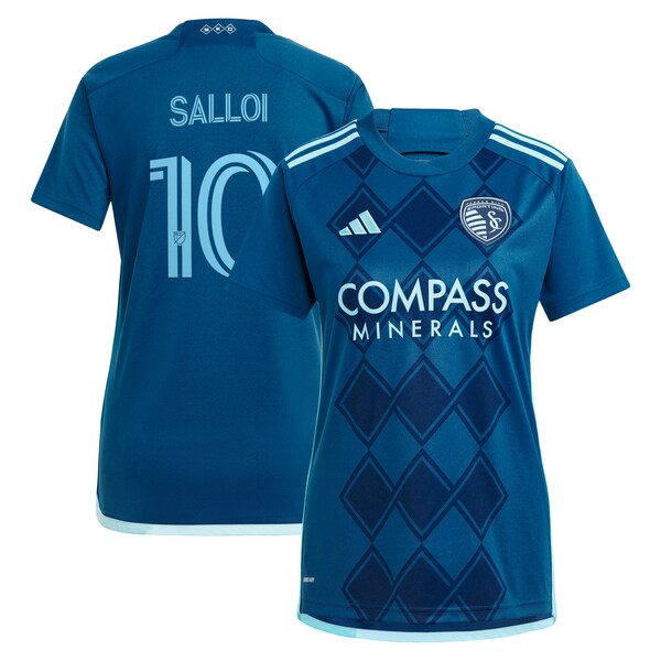 Daniel Salloi Sporting Kansas City adidas Women's 2024 Diamonds Our Forever Replica Player Jersey – Navy