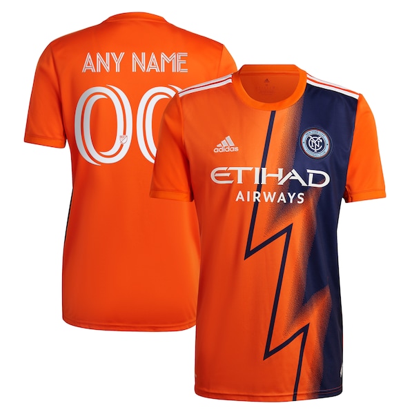 New York City FC adidas 2022 The Volt Kit Replica Custom Jersey - Orange