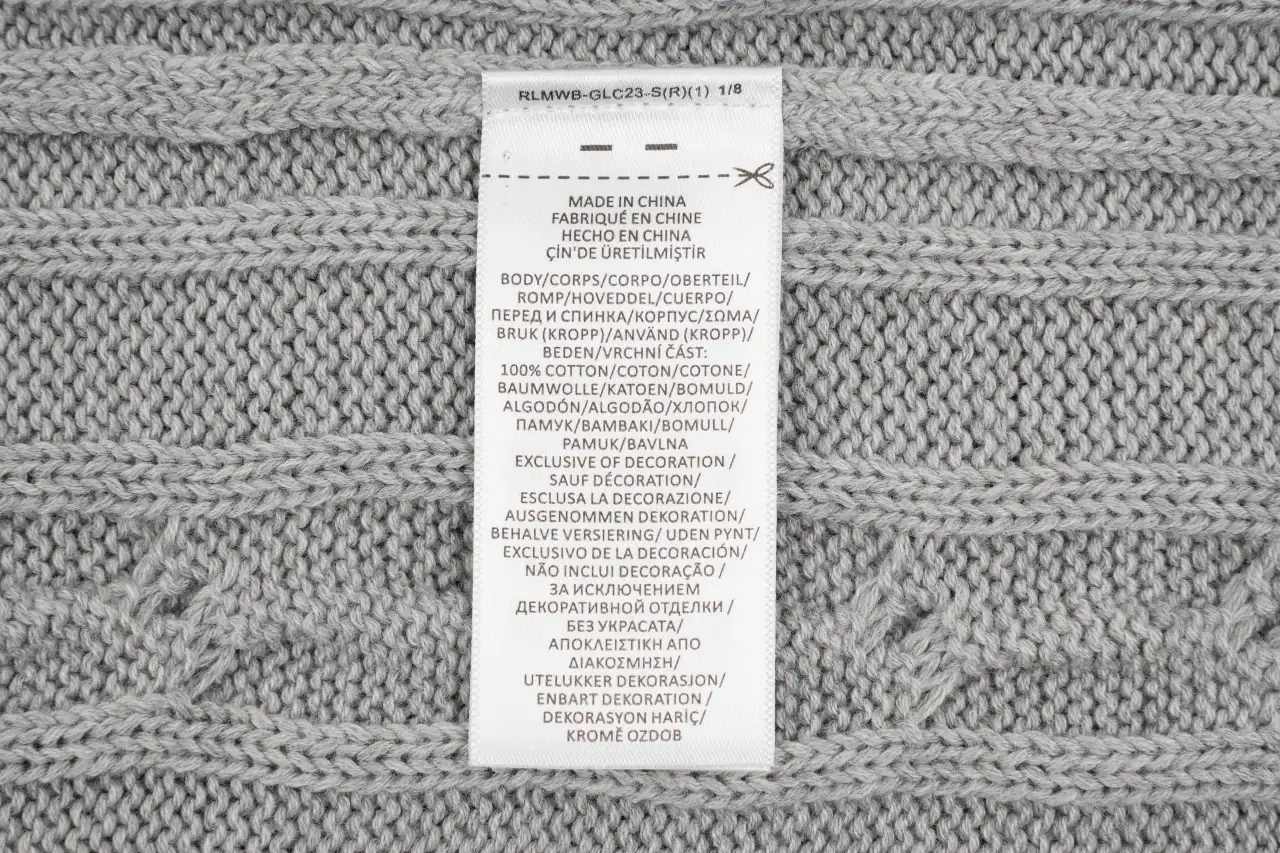 Ralph Lauren Light Grey Pony Embroidered Cable Knit Crewneck Sweater product photo from LabelPicks