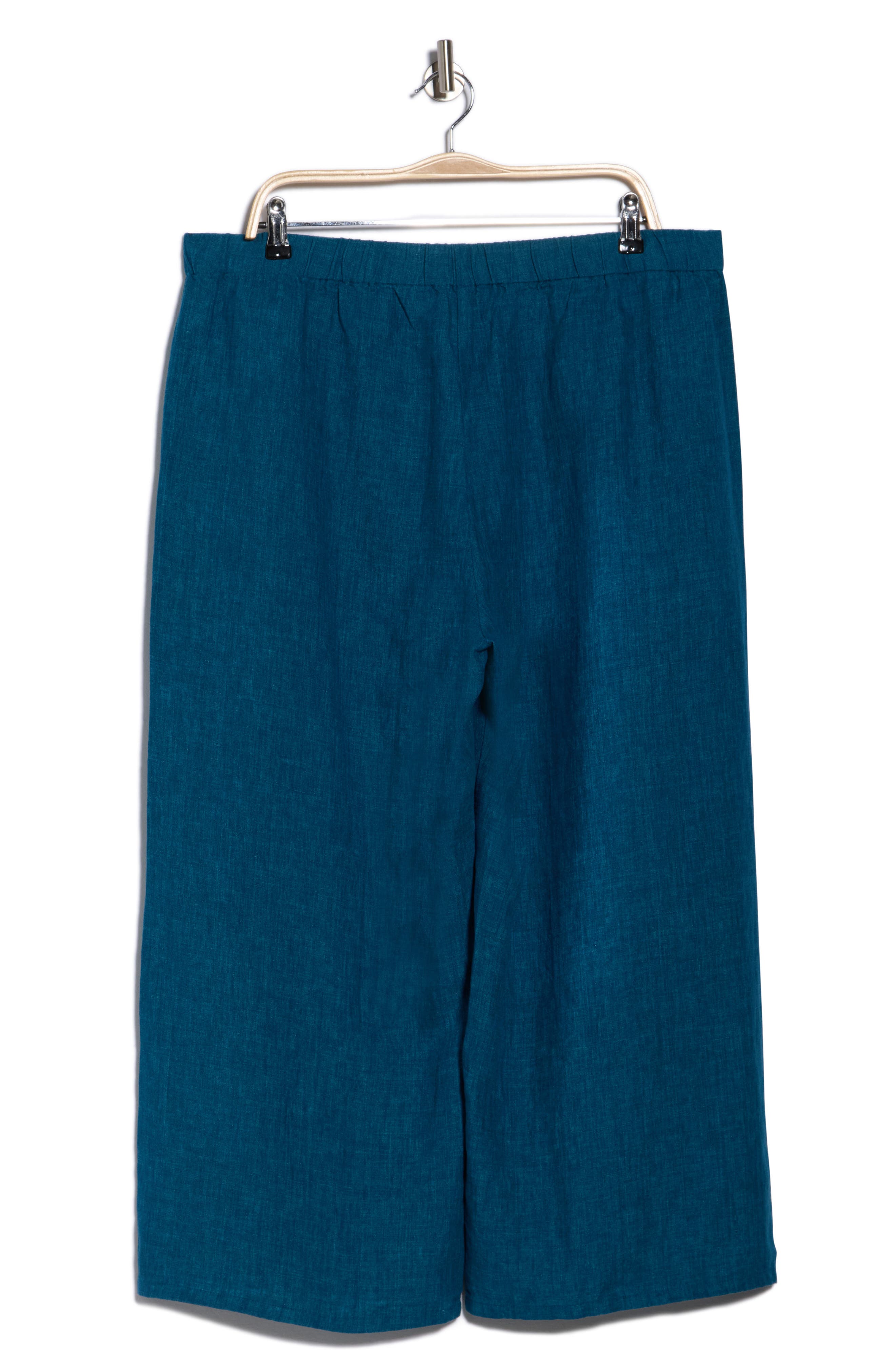 Eileen Fisher Organic Linen Crop Wide Leg Pants