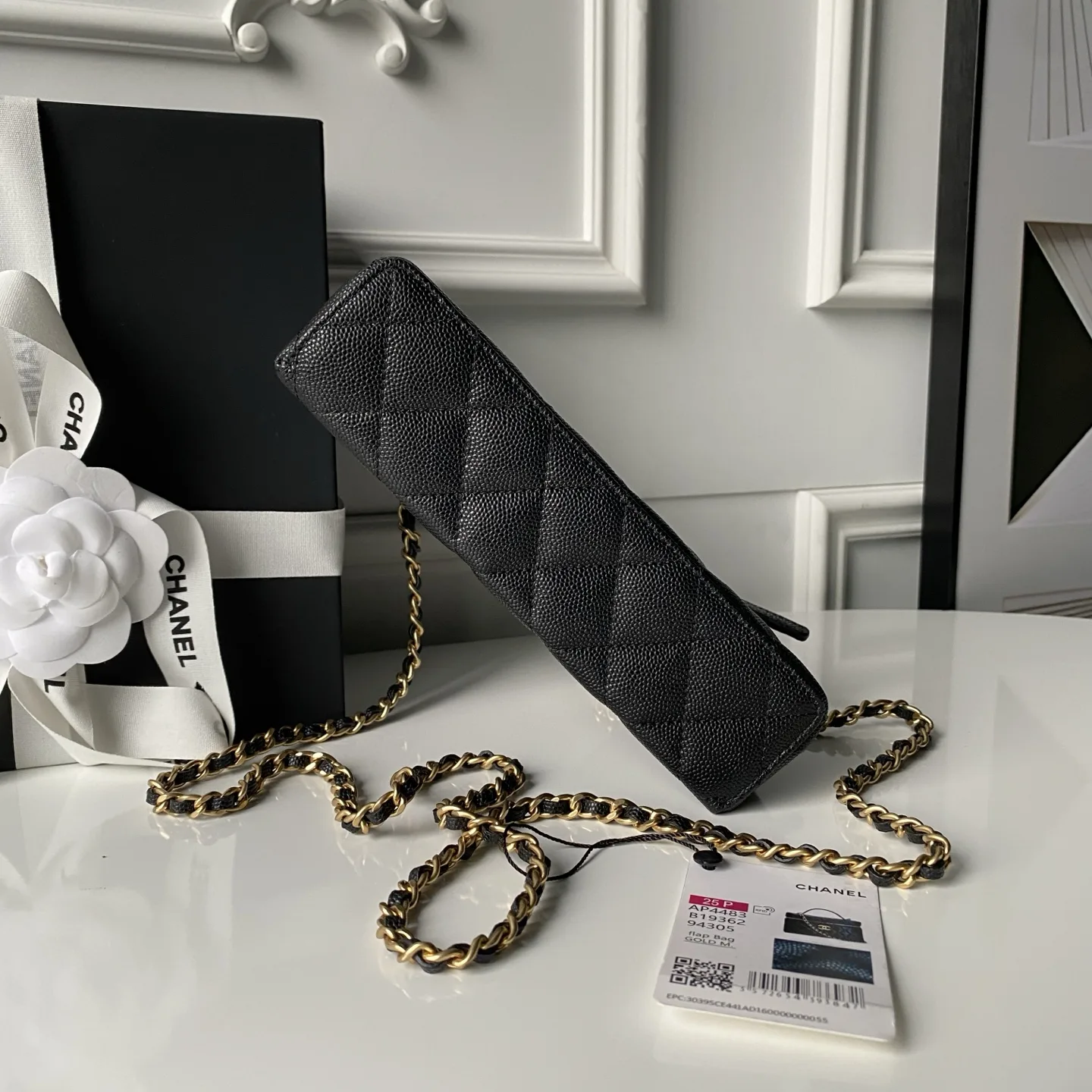 Chanel Gold Grained Leather Shoulder Bag product photo from LabelPicks